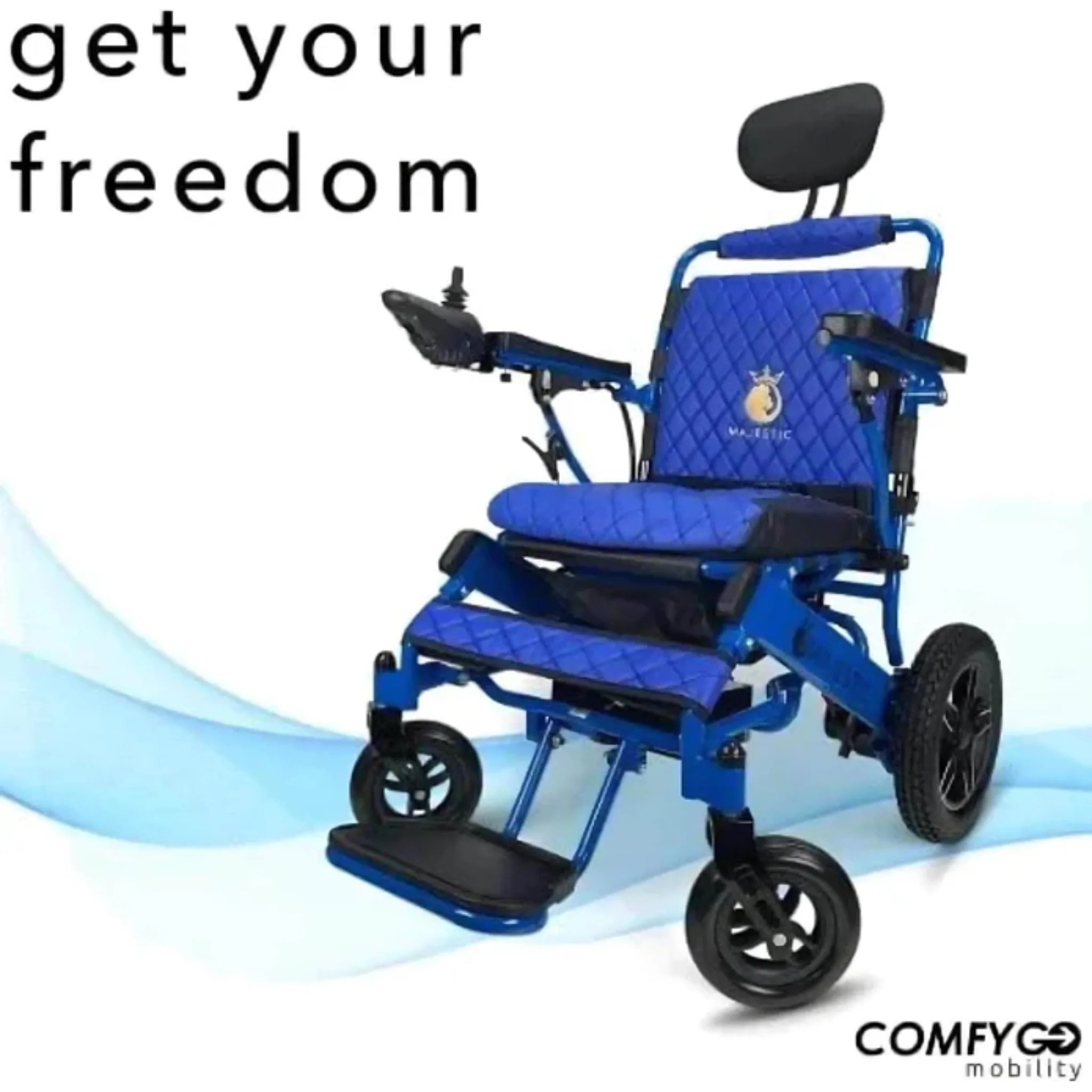 ComfyGO Majestic IQ-8000 Remote Controlled Lightweight Folding Electric Wheelchair