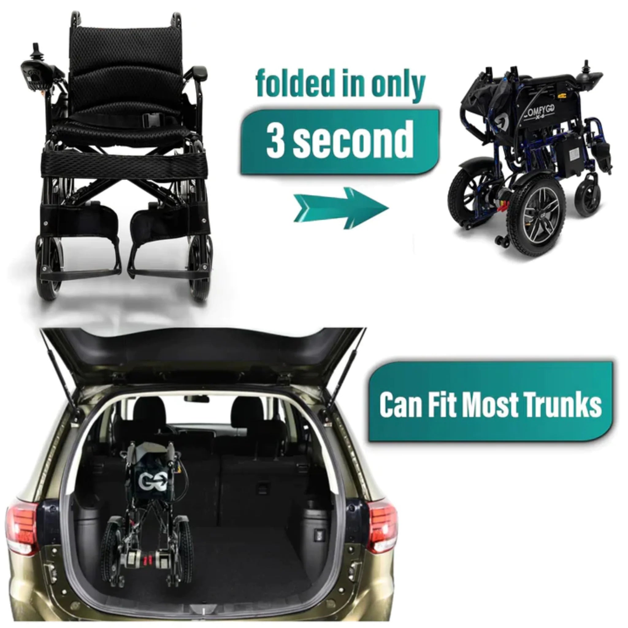 ComfyGO X-6 Lightweight Electric Wheelchair