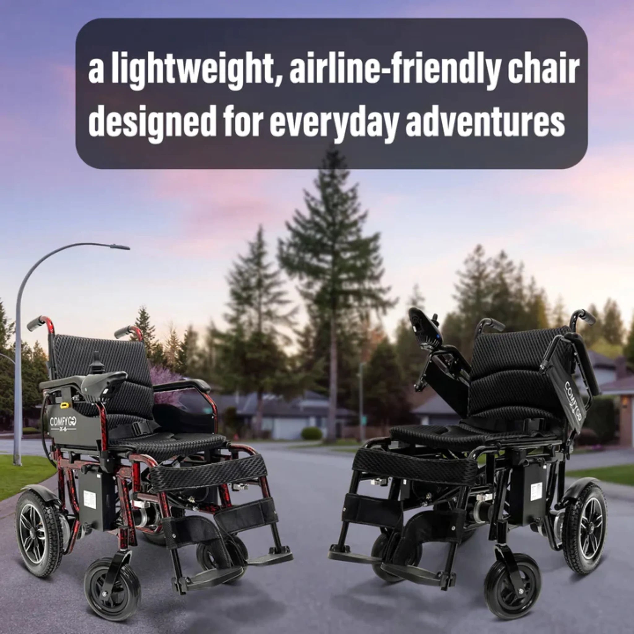 ComfyGO X-6 Lightweight Electric Wheelchair